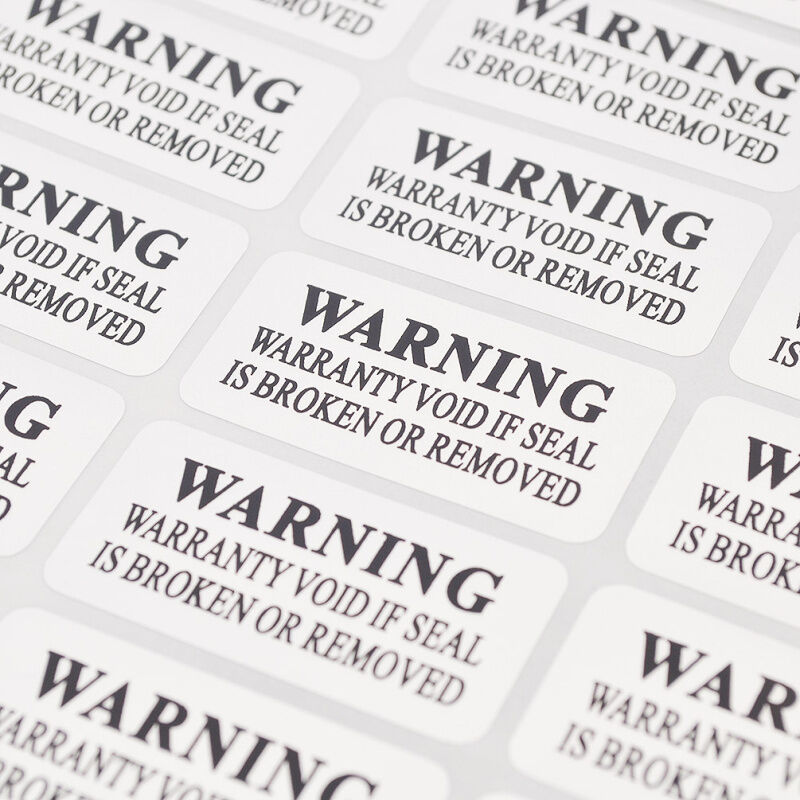 88 Pcs Warranty Void Barcode Security Tamper Evident Label Stickers Seals New