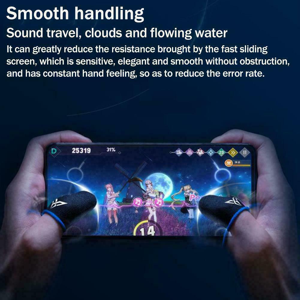 For PUBG Phone Game Sweat-proof Fingers Gloves Screen Thumbs Sleeve Cover V3C5