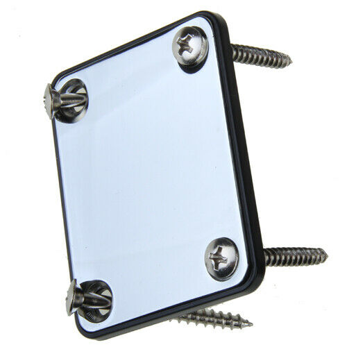 Chrome Plated 4 Screws Neck Plate For   Guitar Parts Supply