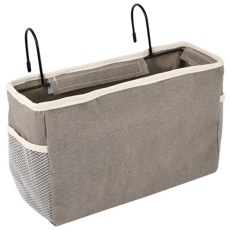 Storage Bag Basket Hook Office Desk Dormitory Bedside Bed Dorm Hanging Canvas Z2