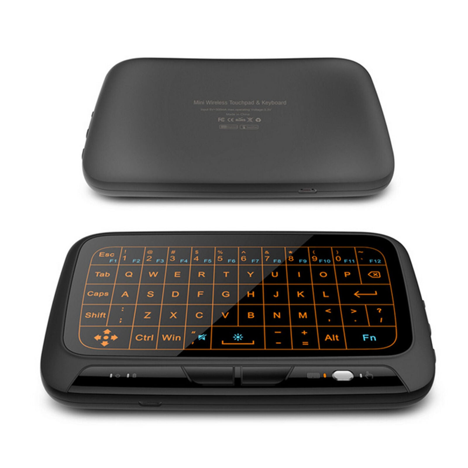 H18+ Mini 2.4G Wireless Keyboard Full Touchpad Backlight Large Pad for TV BOX PC