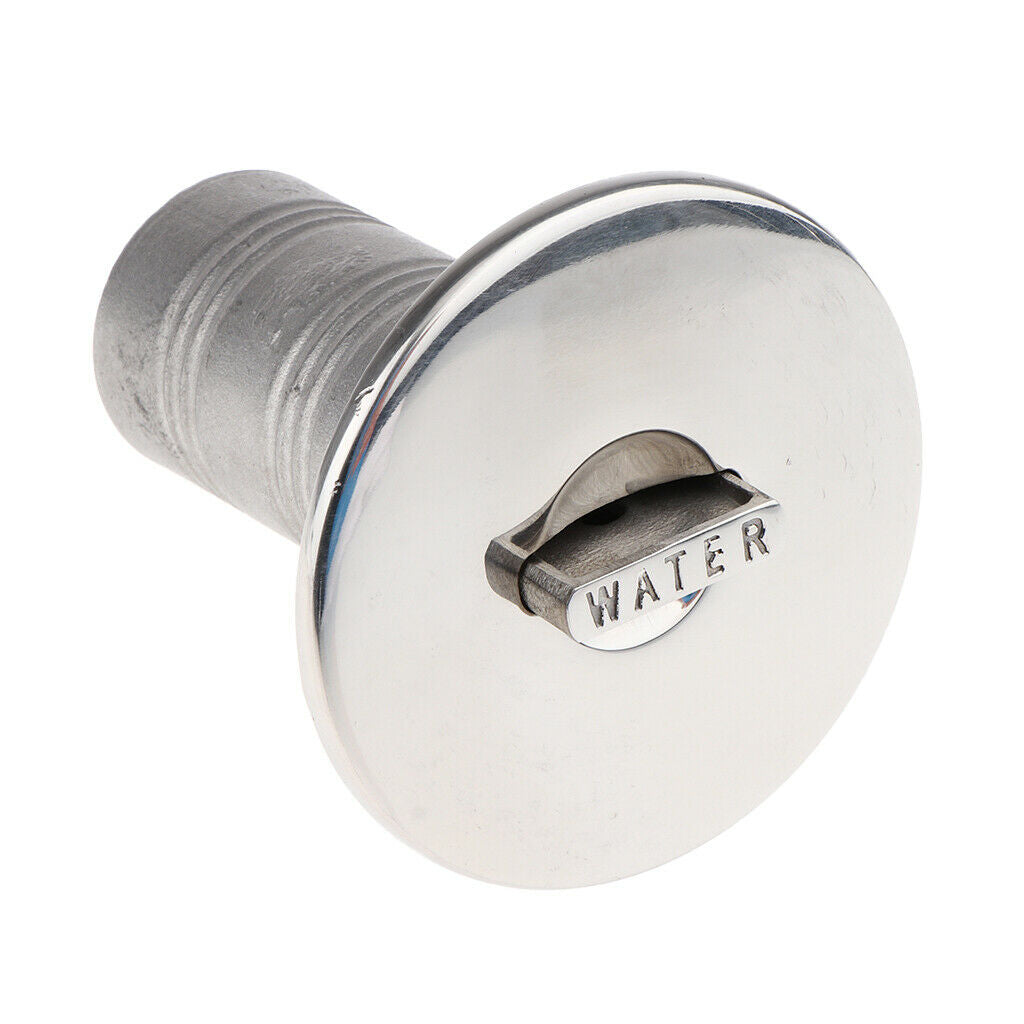 Boat Deck Fill/Filler Keyless   1-1/2 (38mm) 316 Stainless Steel Water