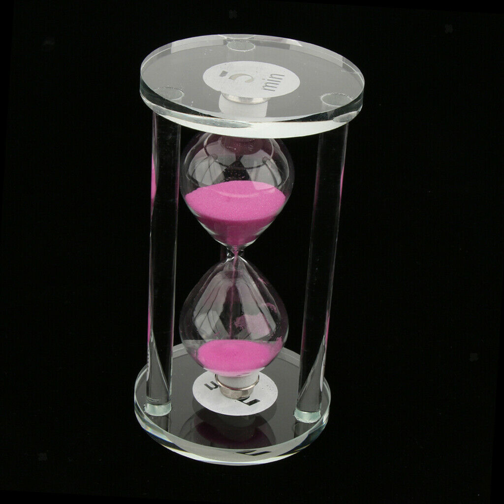 5 min Sand Glass Timer, Kids Game Playing Reading Timing Clock Hourglass