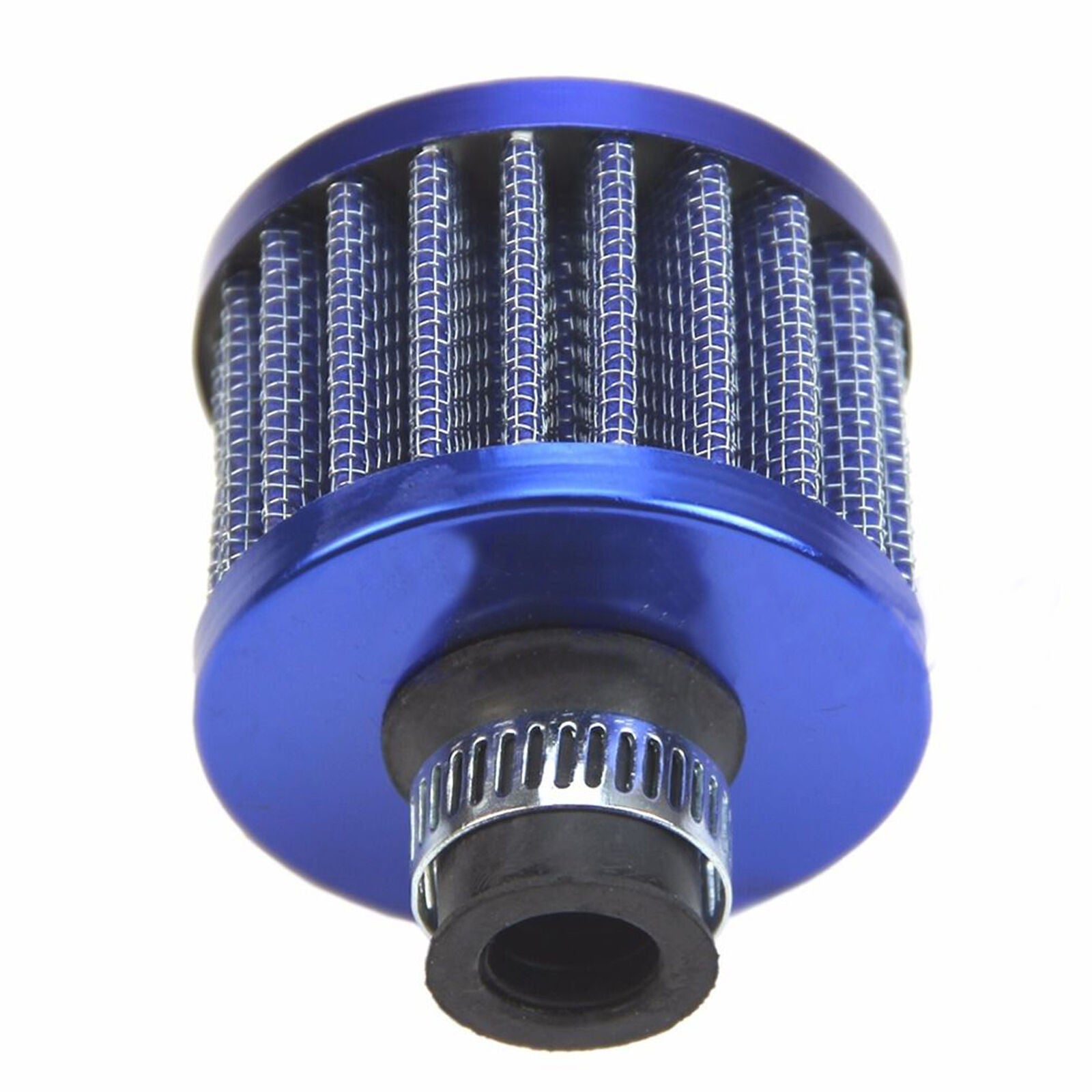 Blue 12mm Car Motor Cold Air Intake Filter Turbo Vent Crankcase Breather Cleaner