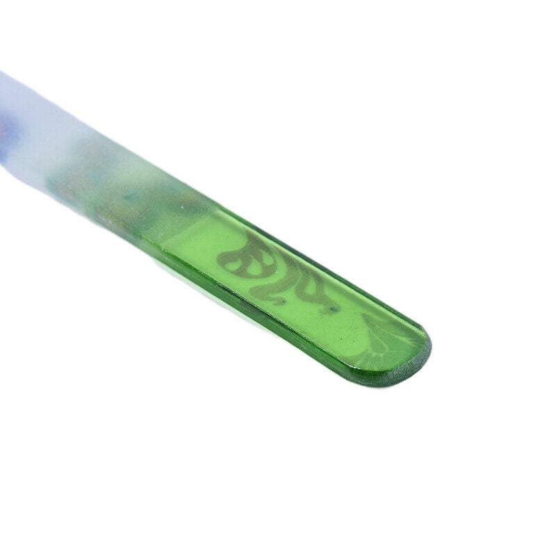 Lovely Crystal Glass Nail File Beauty Nail Arts Practice Tool Random Patt.l8