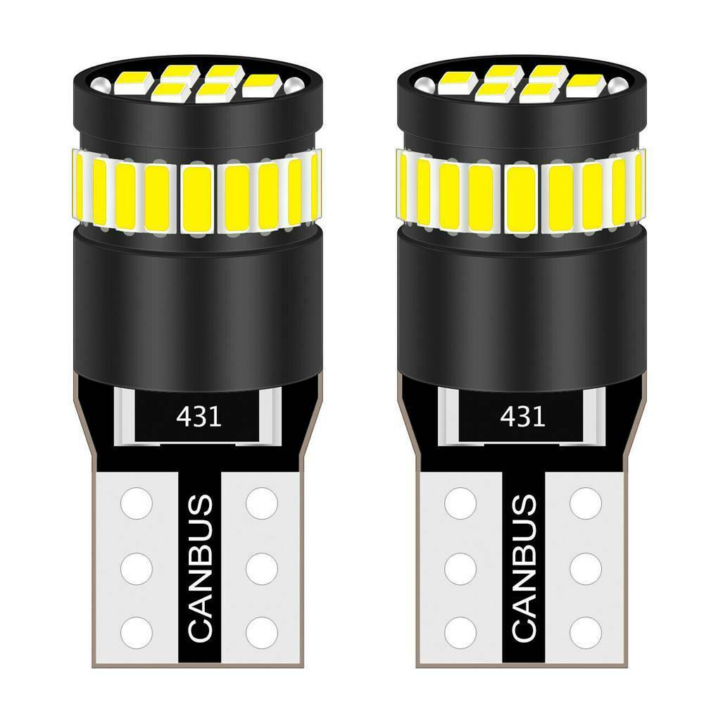 2X T10 501 194 W5W SMD 24 LED Car HID White CANBUS Error Free Wedge Lights Bulb