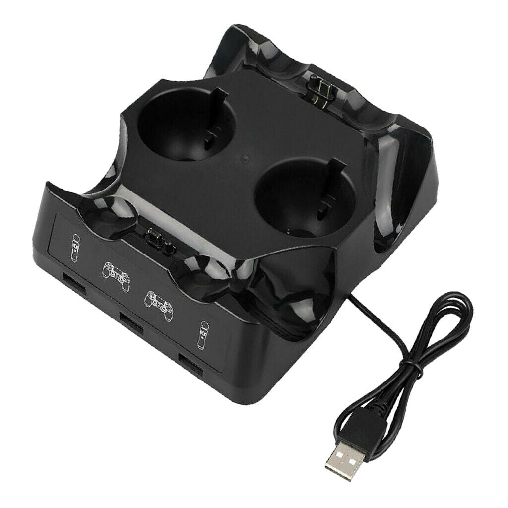 Controller Charger Dock Power Charging Stand For PS4/MOVE/PS4 VR New