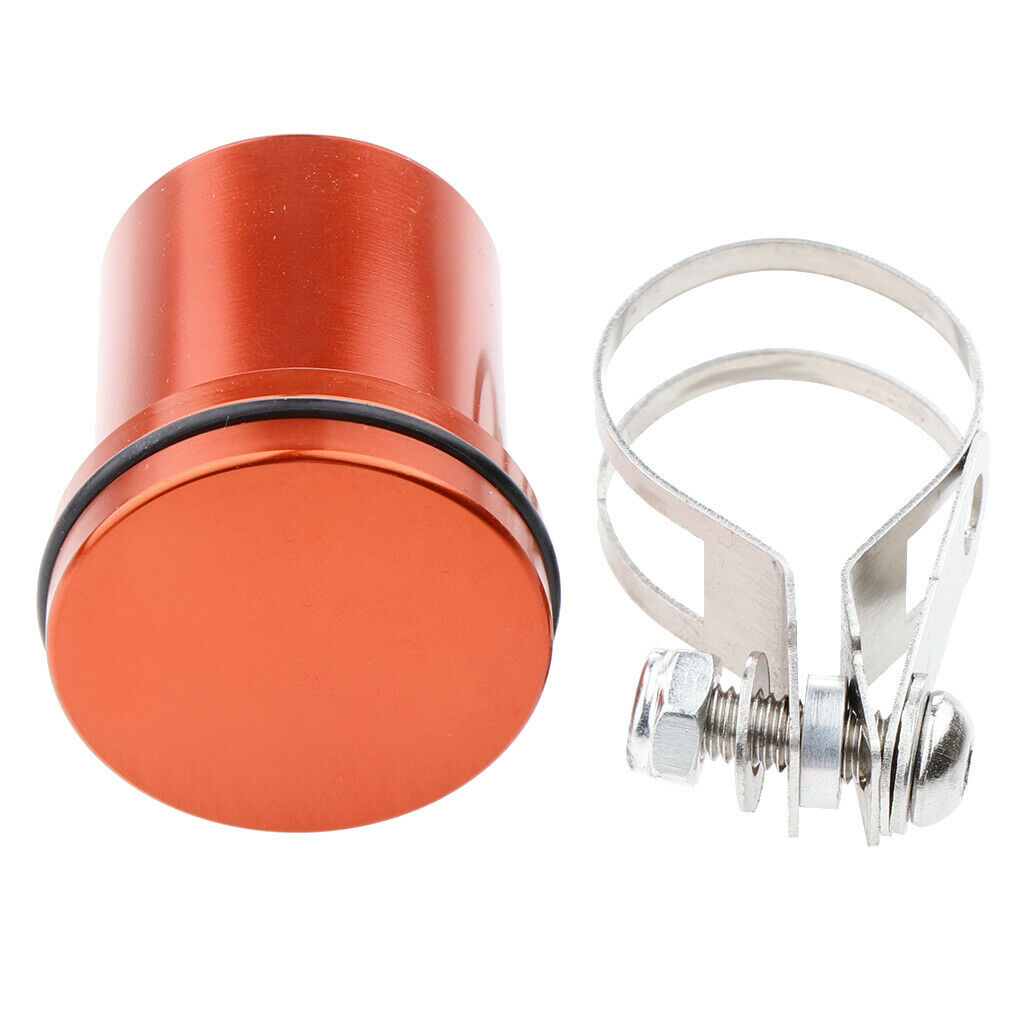 Motorbike Brake Master Cylinder Fluid Reservoir Clutch Tank Oil Cup Orange