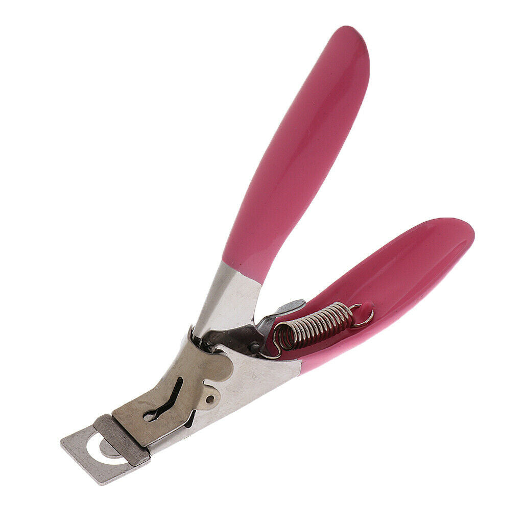 Plastic Handle Stainless Steel Blade Nail  Acrylic UV GEL False Tips
