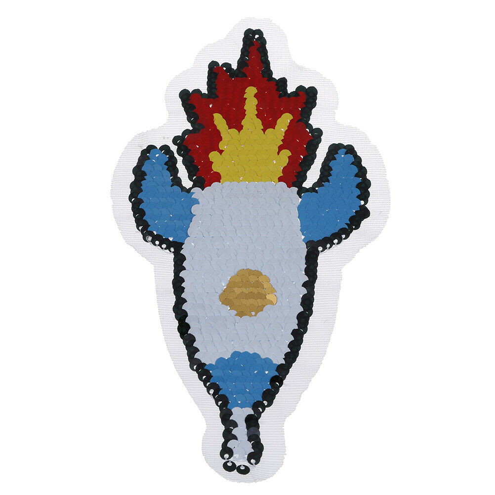 rocket reversible change color sequins sew on patches for clothes diy app.l8