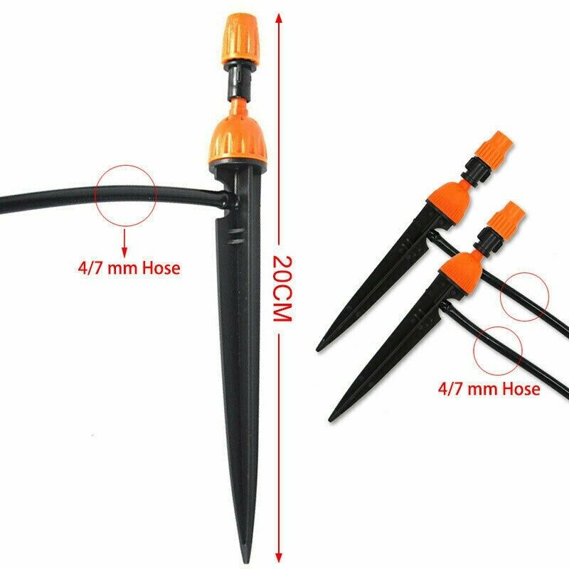 10X Lawn Garden Auto Watering Spray Sprinkler Misting Nozzle Irrigation System