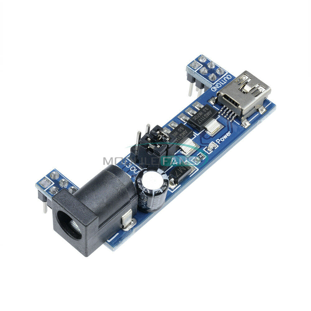 Mini USB MB102 Breadboard Power Supply Module 3.3V 5V F Solderless Arduino