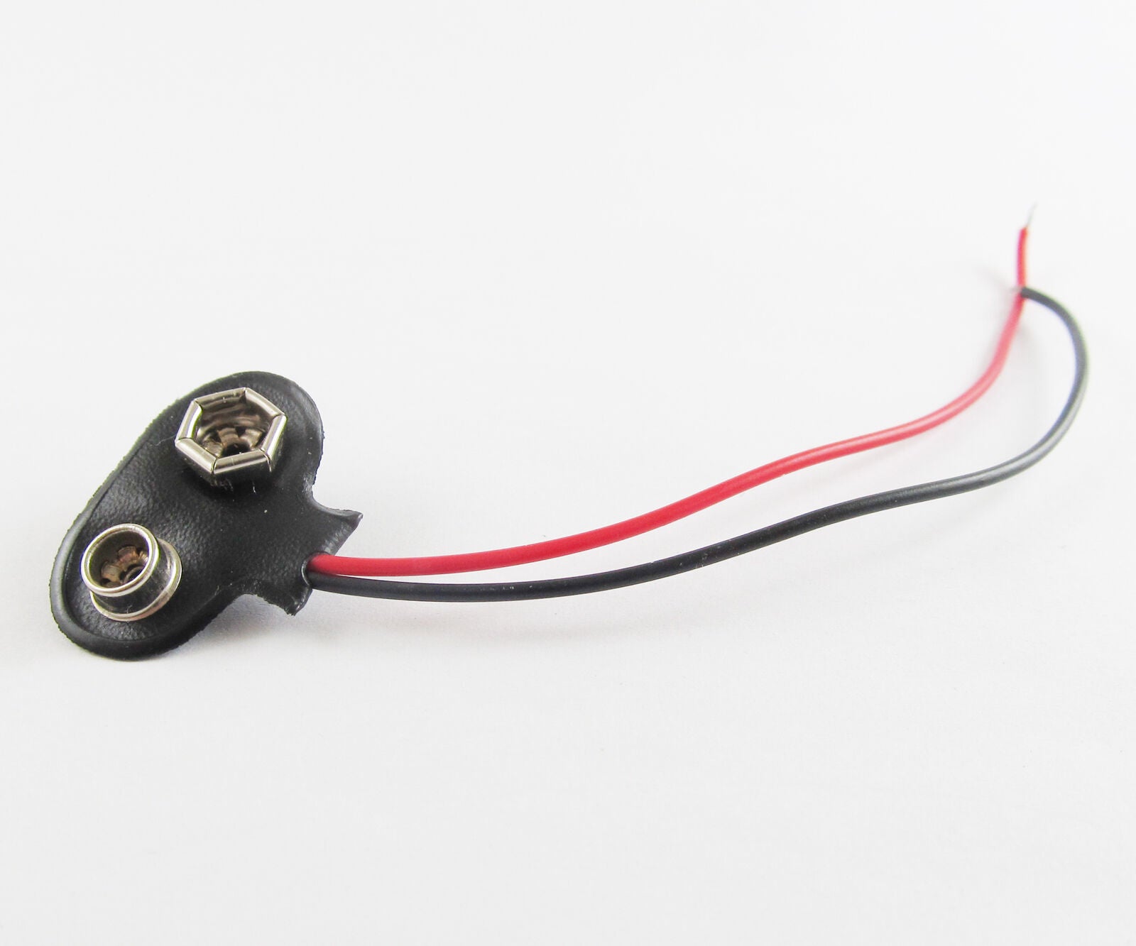 100pcs New 9V Volt Battery Clip T-type Snap-on Connector W/12cm Cable Leads