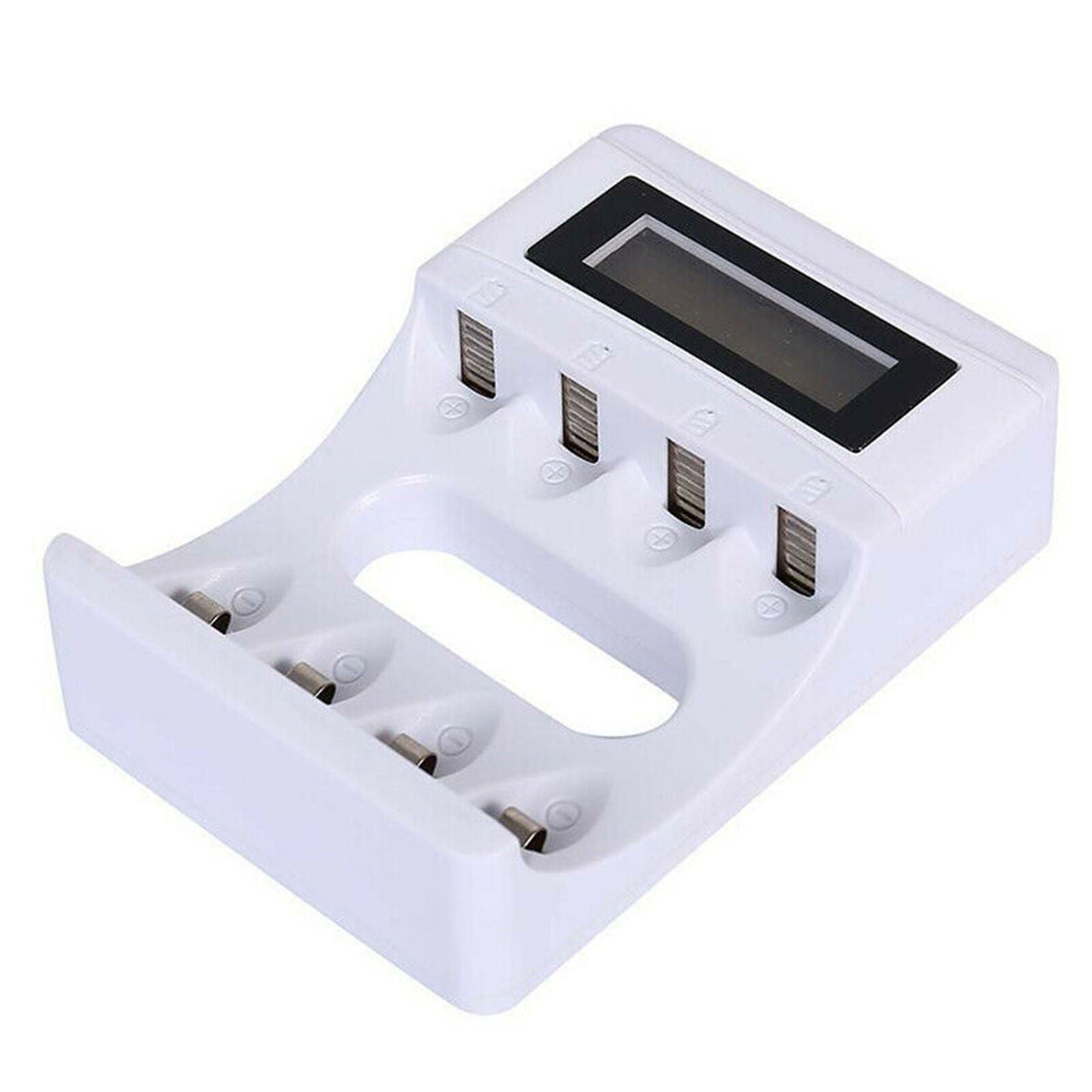 4 Slot Battery Charger LCD Dsiplay for AA AAA NiCd NiMh Rechargeable Batteries