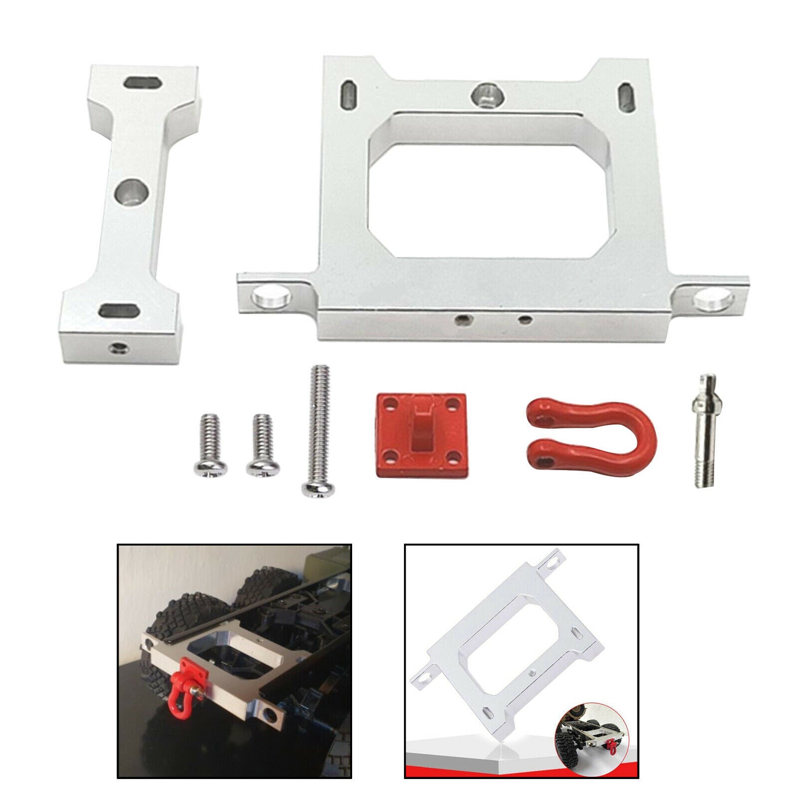 Upgrade Metal 1:16 Rear Bumper Kits for WPL C14 B36 Crawler Car DIY Parts