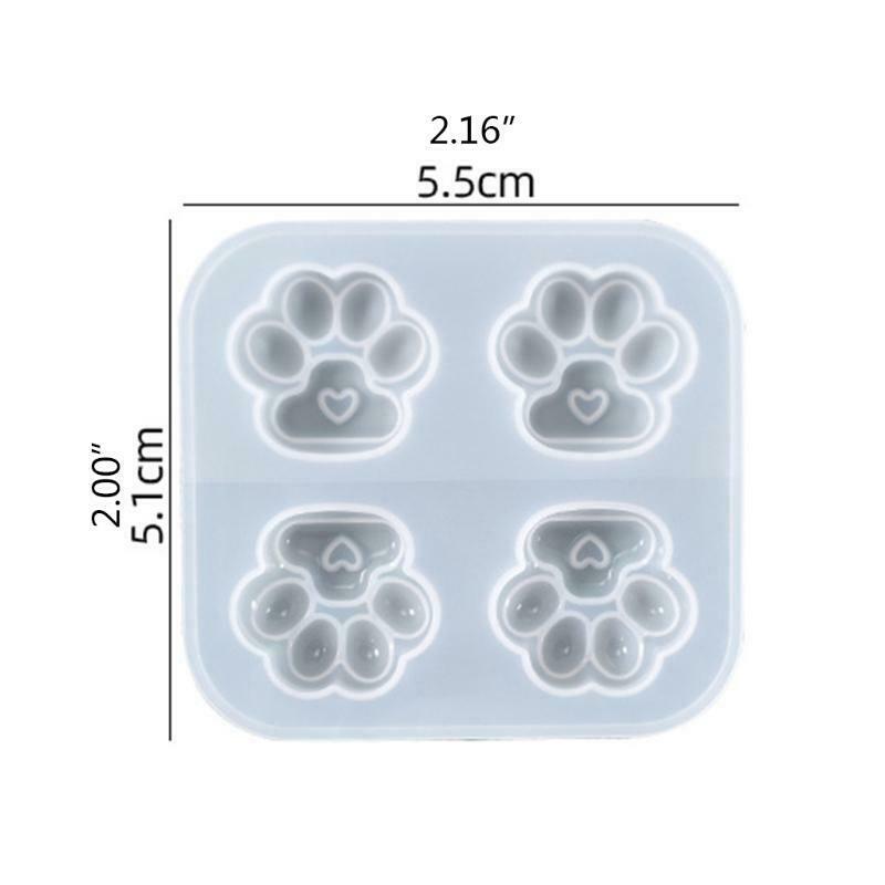 Clear DIY Keychain Pendant Jewelry Crafting Mould for Valentine Love Gift Craft