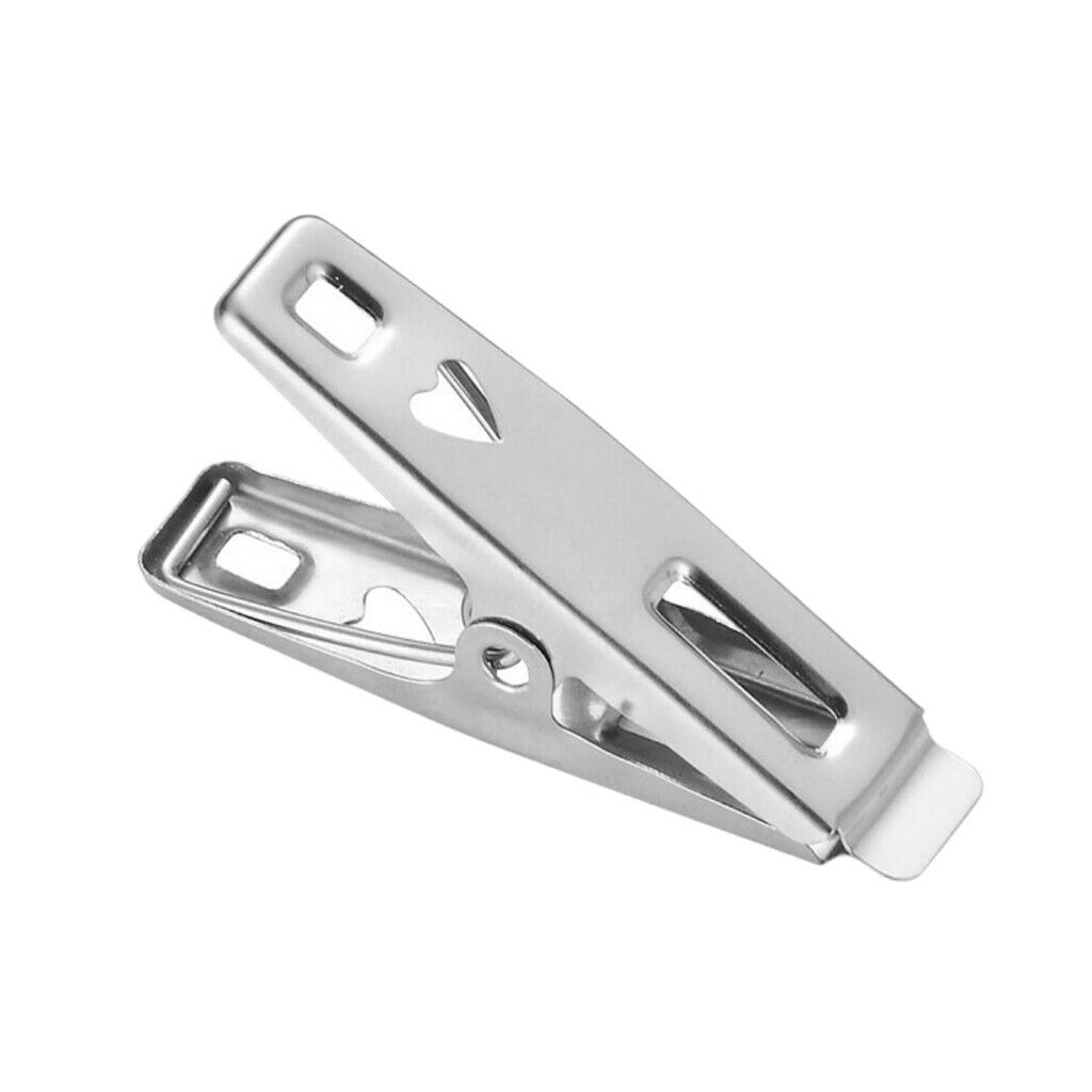 16Pcs Stainless Steel Clothespin Paper Clips Metal Laundry Pegs Photo clips