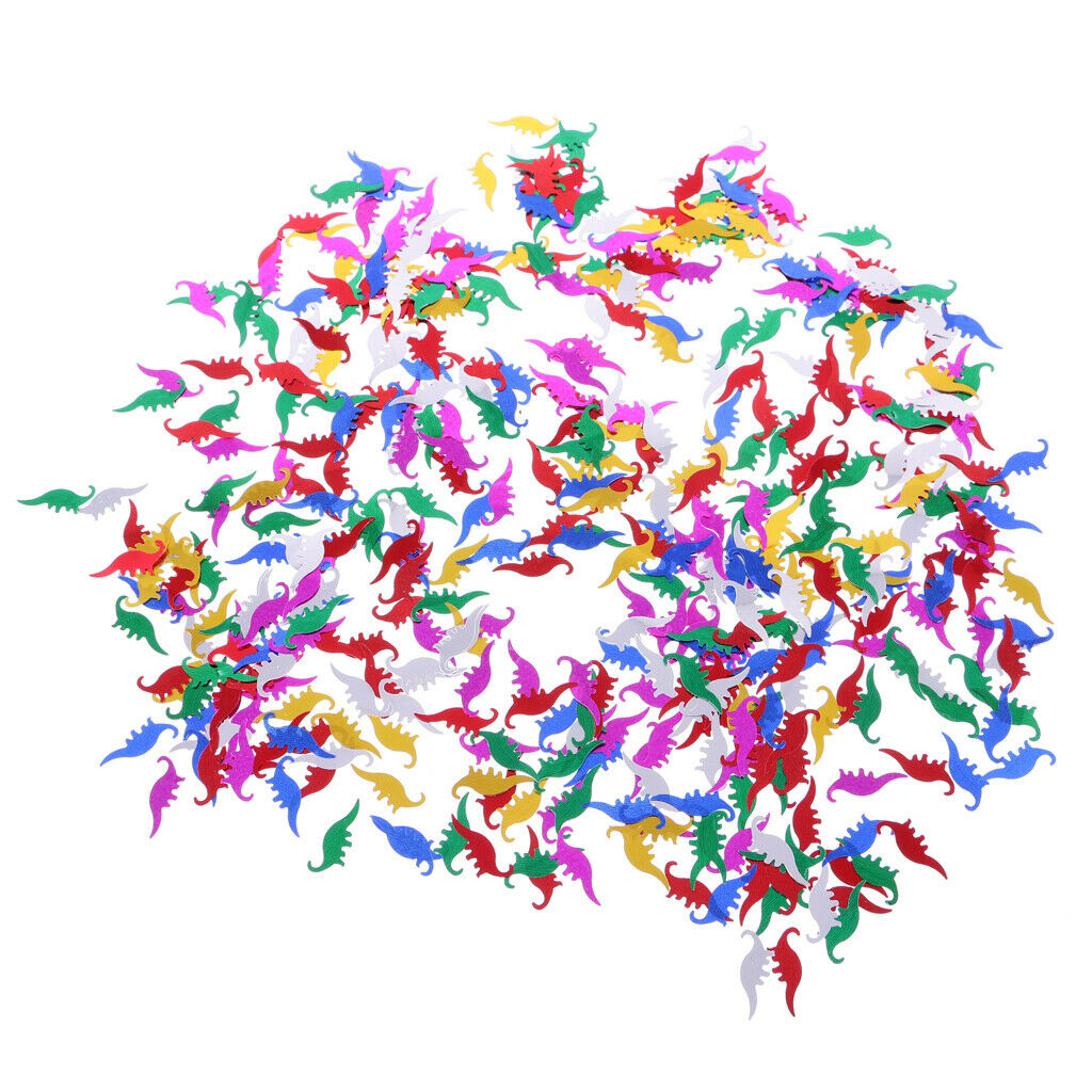 Funny Colorful Dinosaur Table Confetti Birthday Party Table Decorating Kit