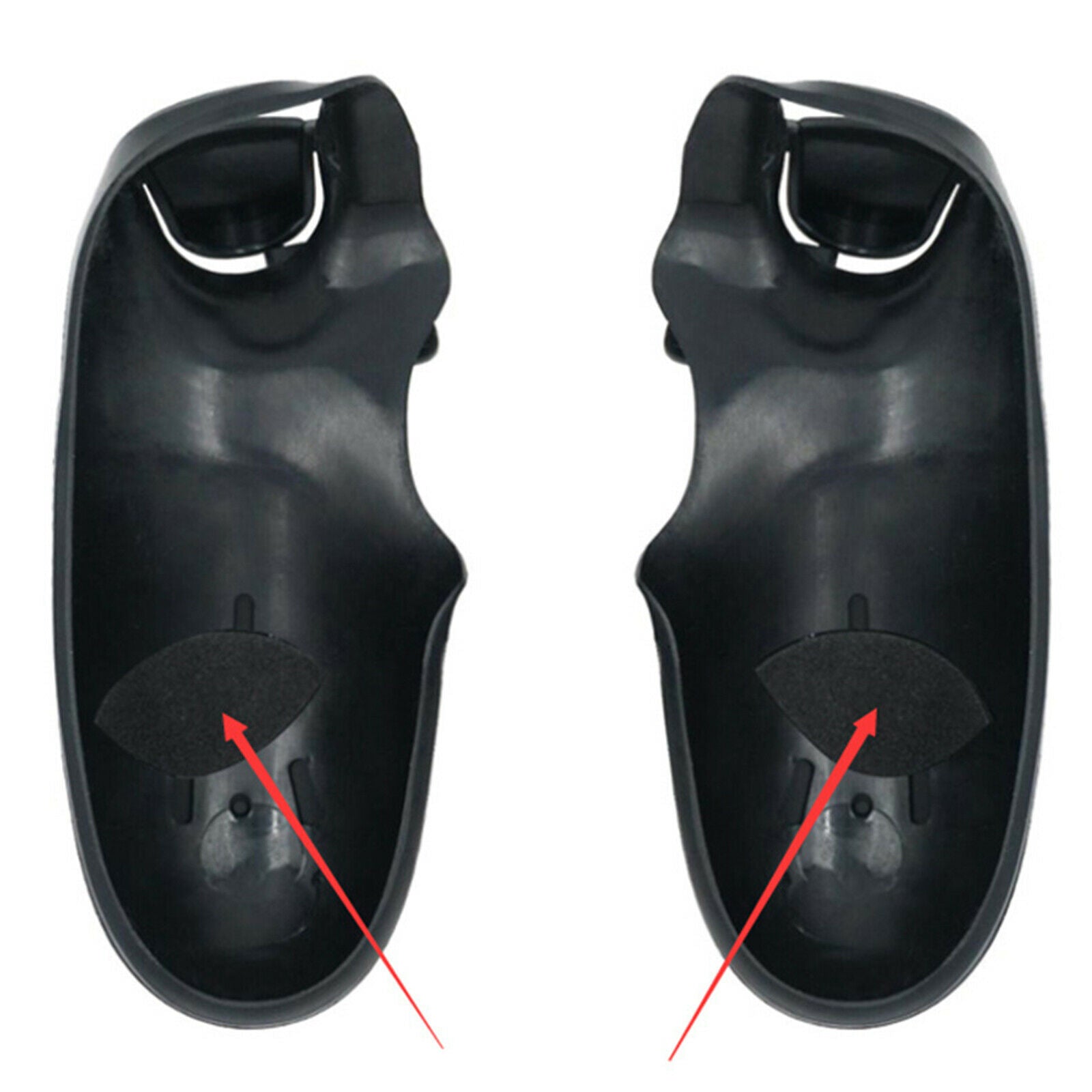 1 Pair Black Grip Cover Shield Skin Case Non-slip for PS4 Game Controller