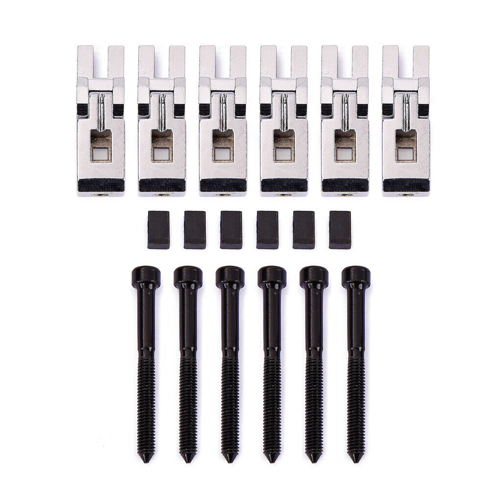 6Pcs Double Locking Systyem Saddles Bridge Set for Floyd Rose String Parts