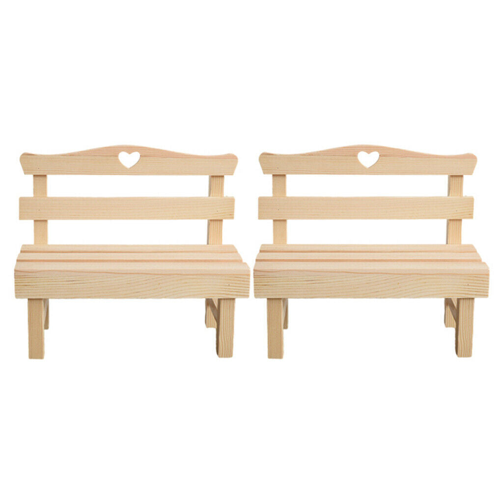 2PCS Decor Chair Set Home Party Decor Ornaments Creative Craft Kids Gifts