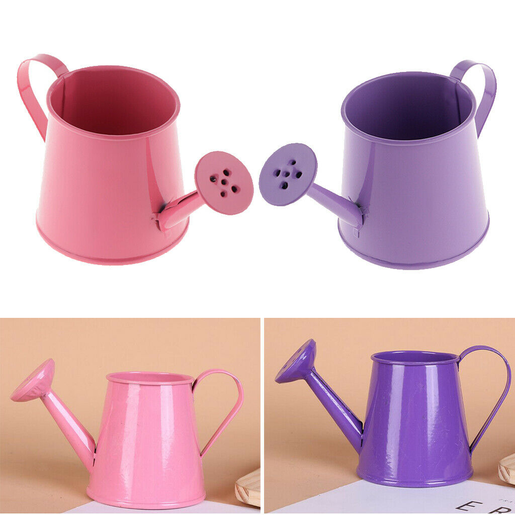 2x Pastoral Style Garden Plant Watering Can Long Mouth Flower Barrel Durable