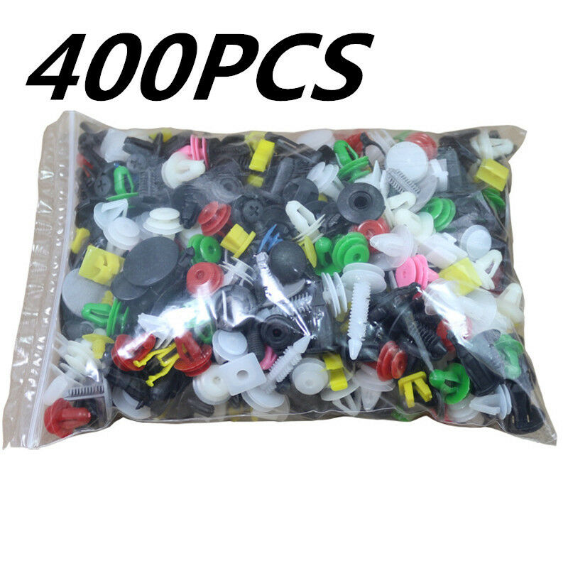 Universal 400Pcs Mixed Car Fastener Auto Door Bumper Fender Retainer Rivet Clips