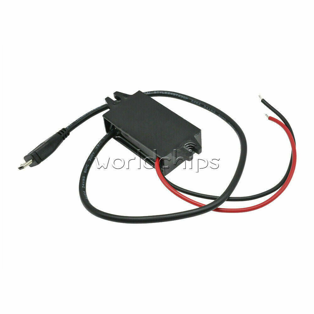 DC-DC Converter 12V to 5V 3A Step Down Power Supply Module Micro USB Waterproof