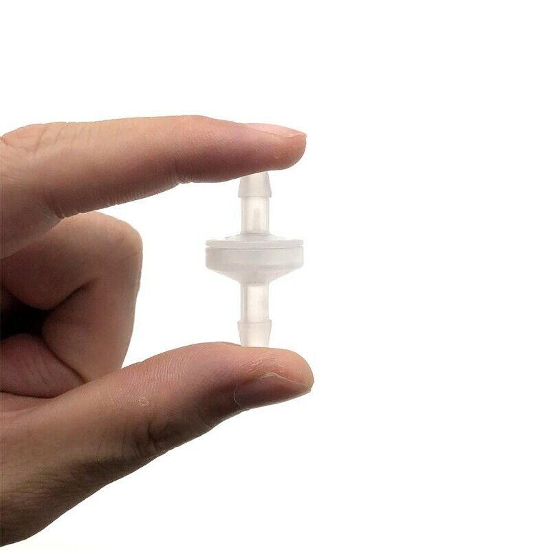 8 Pcs 1/4Inch Check Valve 6mm PVDF One Way Valve Inline Check Valve Non ReturnH9