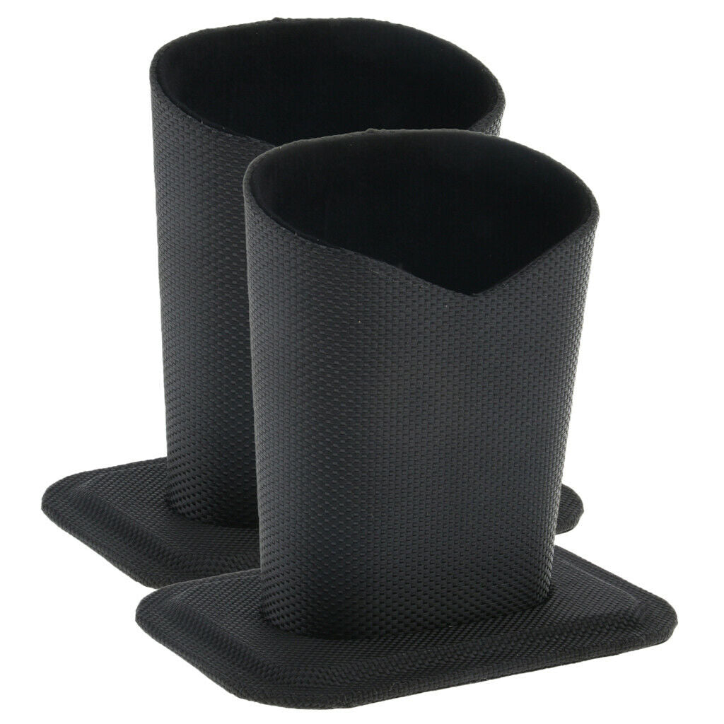 2Pcs Anti Scratch Eyeglass Holder Stand Desks Protective Glasses Case Black
