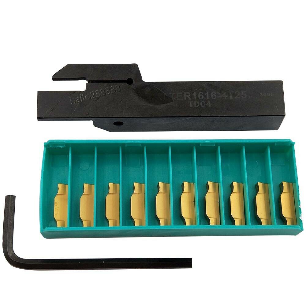 TTER1616-4T25 Lathe Turning Tool grooving cutting holder + TDC4 TT9080 4mm width