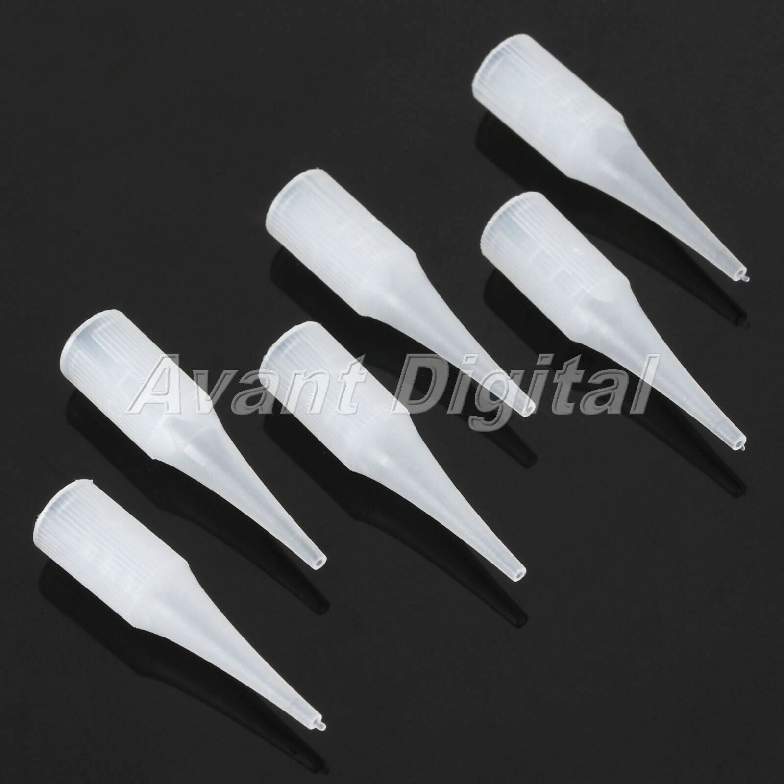 50X Reuseable Tattoo Nozzle Tips Needle Tube French Small Mouth 1R Professional