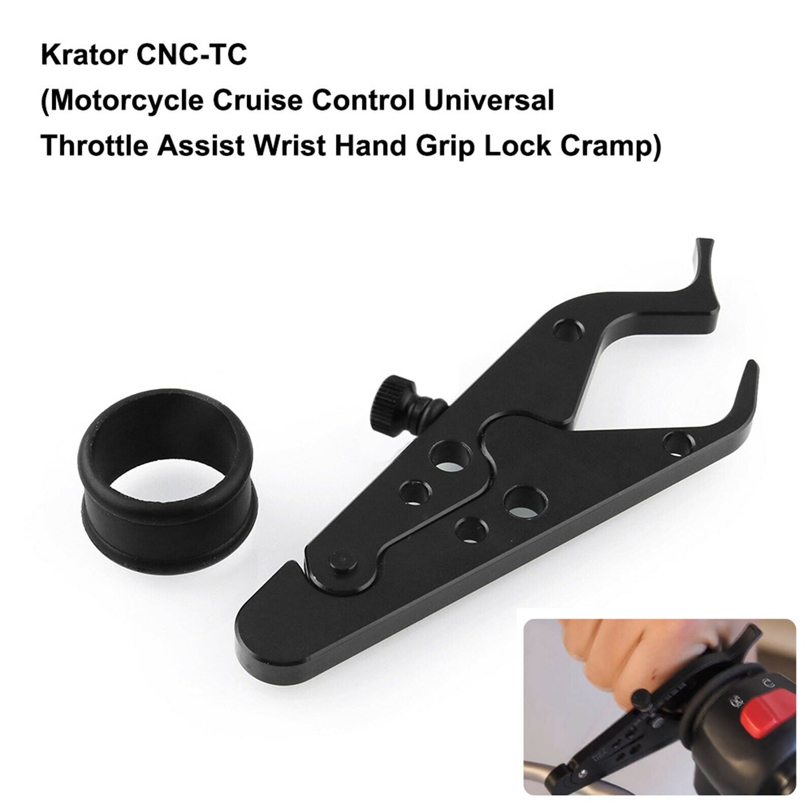 Universal Motorbike Cruise Control System Throttle Lock with Silicone Ring