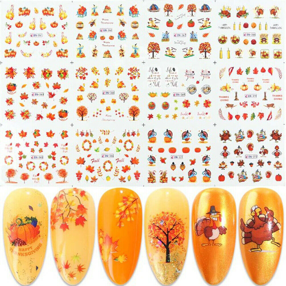 Halloween Nail Art Stickers Skeleton Decals Nails Foil Manicure Decoration