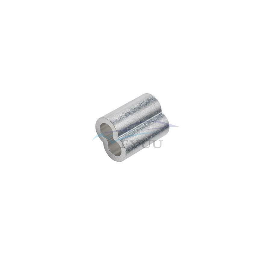 245x Universal 7 Size Aluminum Crimping Ring Sleeve Wire Rope Kit M1.2 / 3/4 / 5