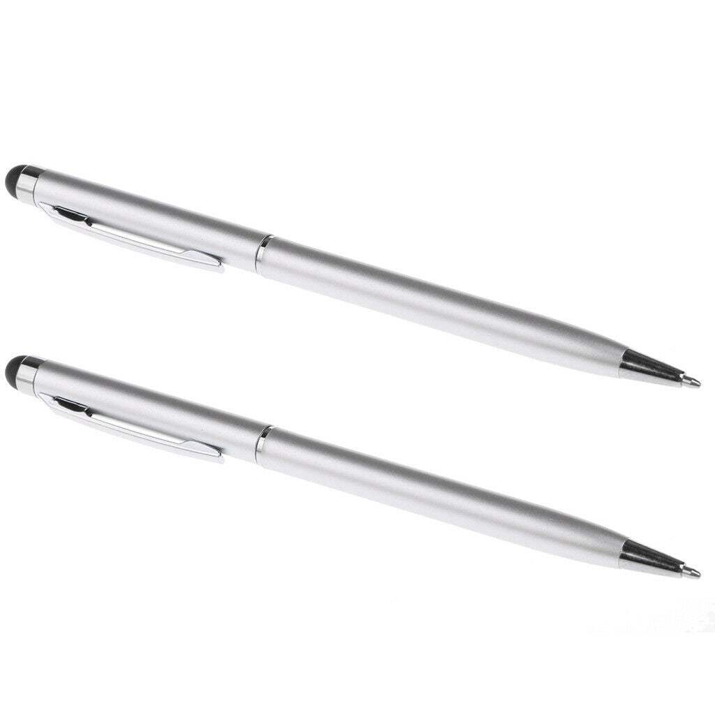 2X 2 In 1 Capacitive Touch Screen Stylus Ballpoint Pen For  8