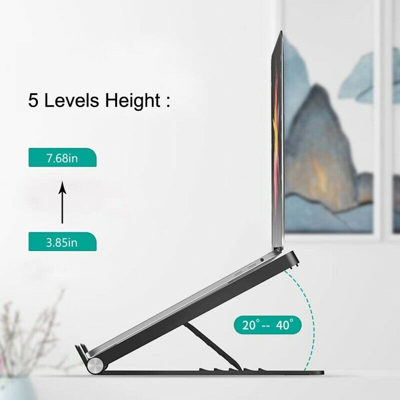 Foldable Laptop Stand for MacBook Pro ebook Ipad Stand Portable Anti-Slip HeatK7