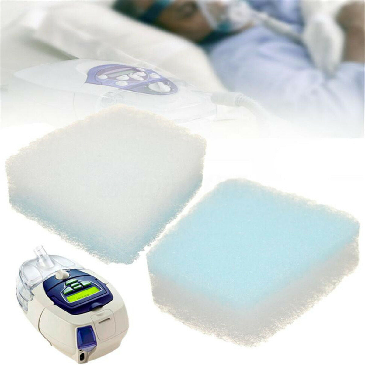 2X Standard Filter Disposable Sponge Hypo Allergenic For ResMed S7 S8 CPAP Sleep