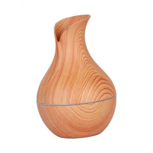 2pcs 130ml Low Noise Mist Humidifer Purier Wood Grain Diffuser Spa Kids Room