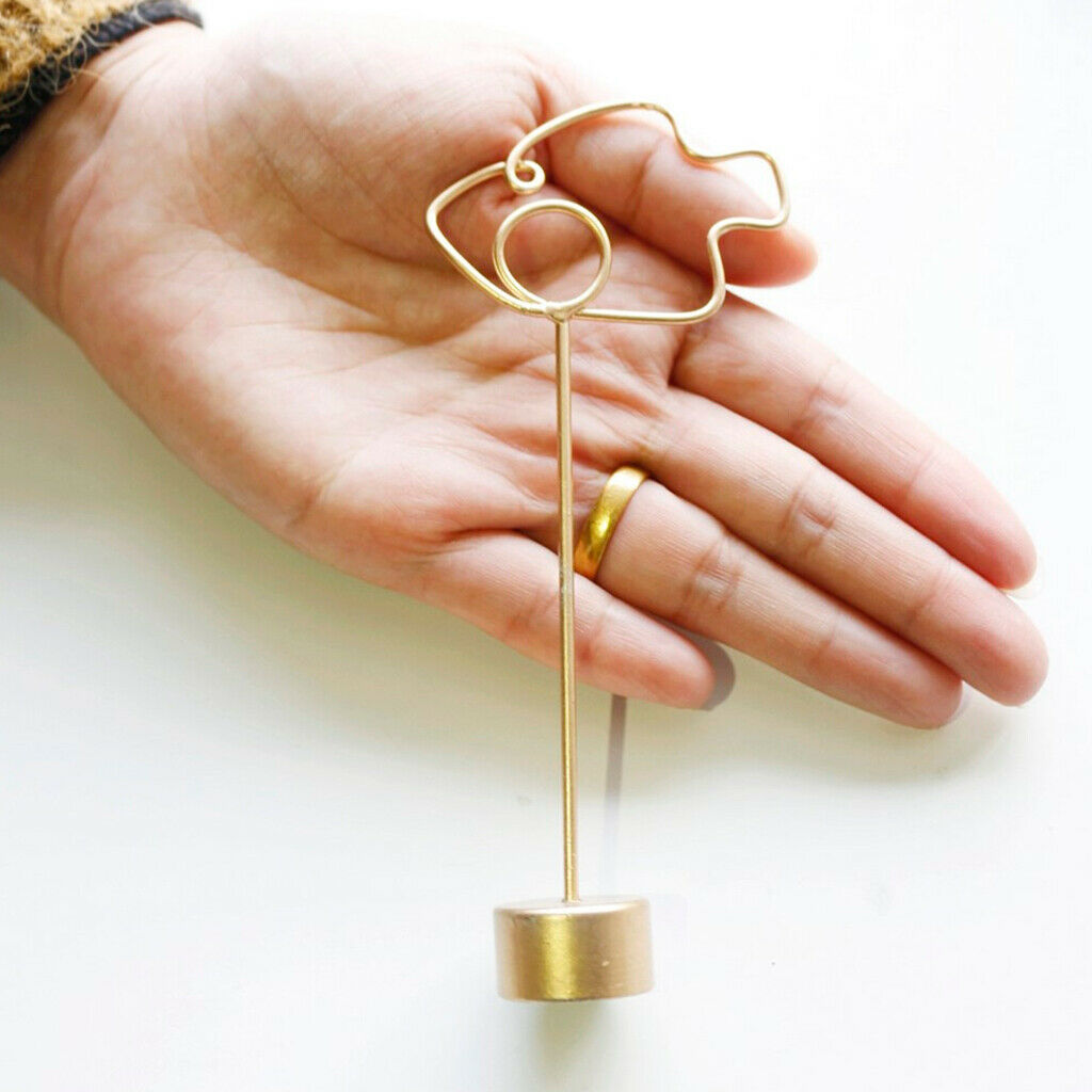 Metal Table Number Stand Place Card Holders Clips Party Event Table Decor