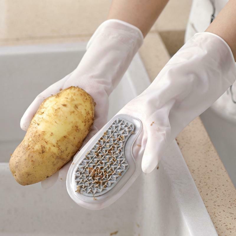 Peeling Potato Cleaning Gloves Vegetables Fruit Skin Scraping Fish Scales Peeler