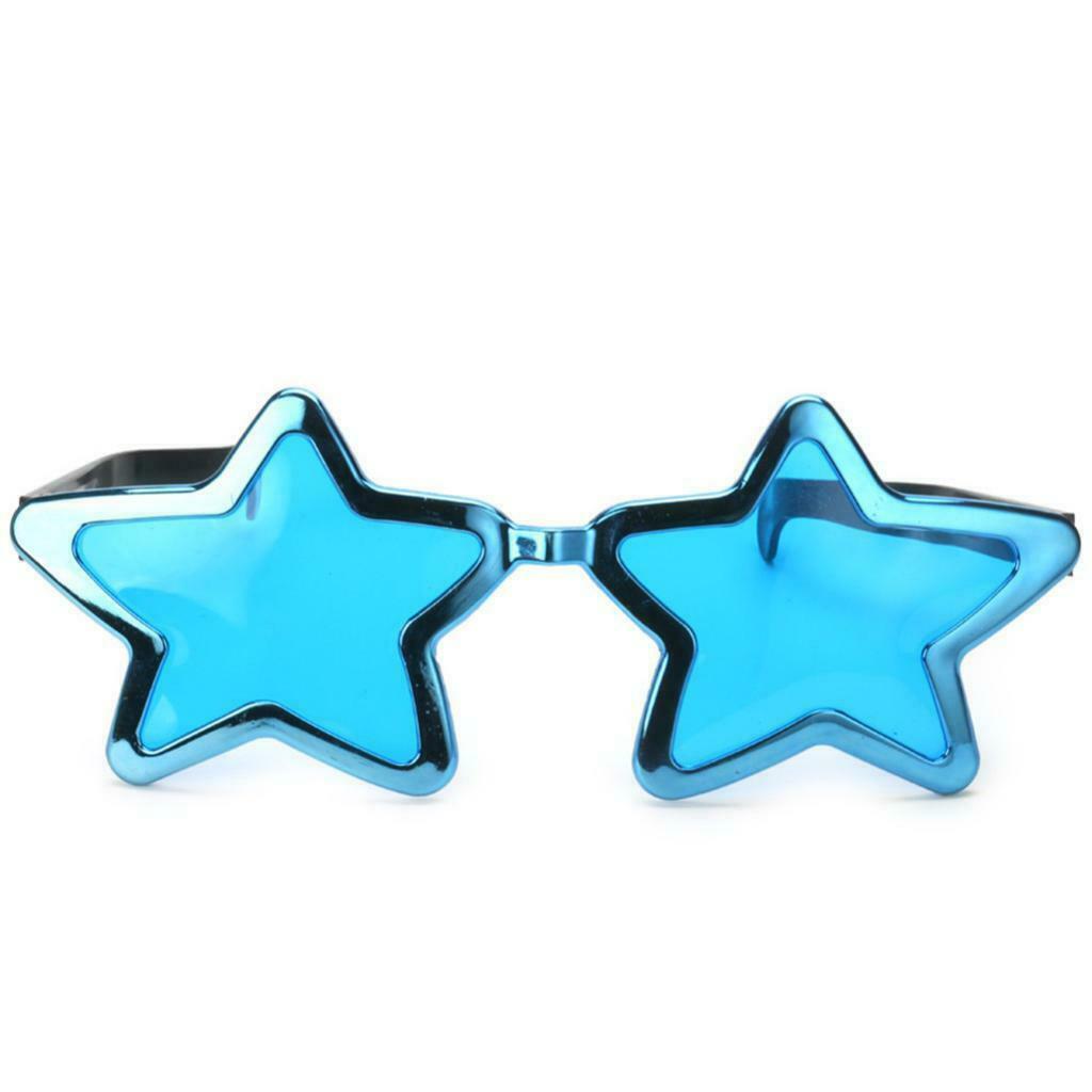 Star Shaped Sunglasses Costume Accessory - Blue