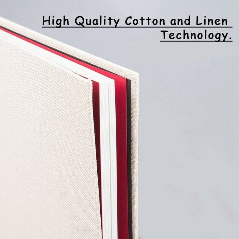 Photo Album Scrapbook Linen DIY Memory Book Thick Pages with Protective FilmX8D1