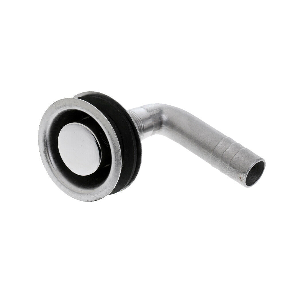 Heavy Duty Stainless Steel 90 Degree Bend Gas Fuel Tank Vent Through Hull