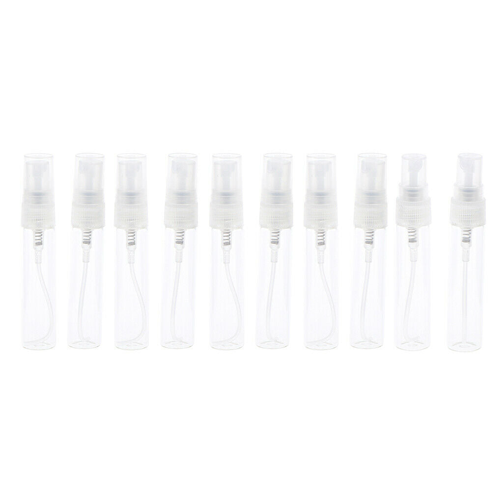 10Pcs Empty Perfume Spray Bottles Refillable Travel Fine Mist Sprayer 5ml