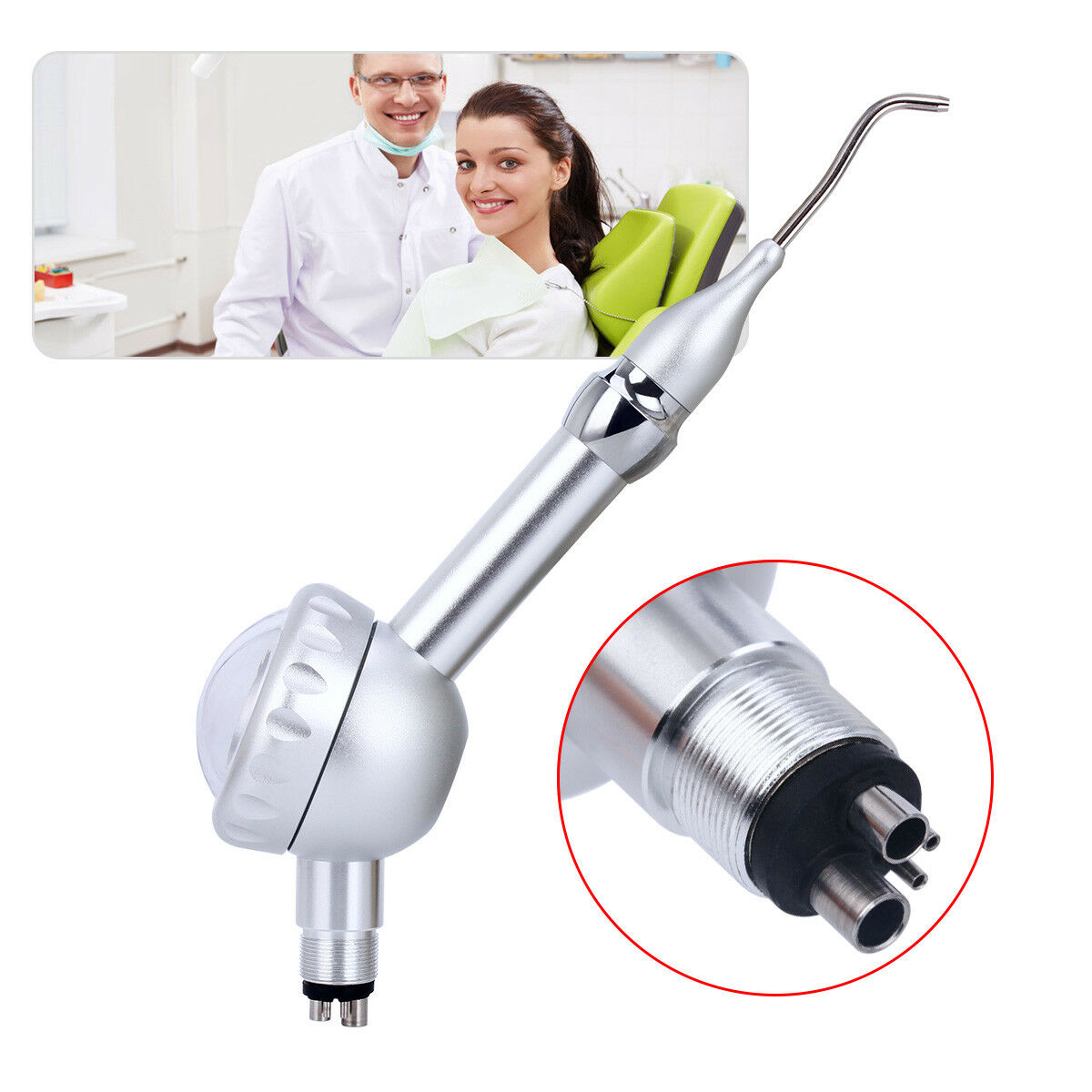 5PCS Dental Air Polisher Teeth Polishing 4 Holes Anti-resorption for Dentists