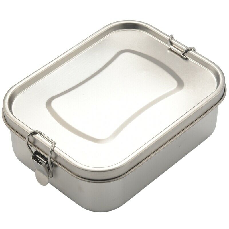 Stainless Steel Bento Box Lunch Container,3-Compartment Bento Lunch Box for SaI9