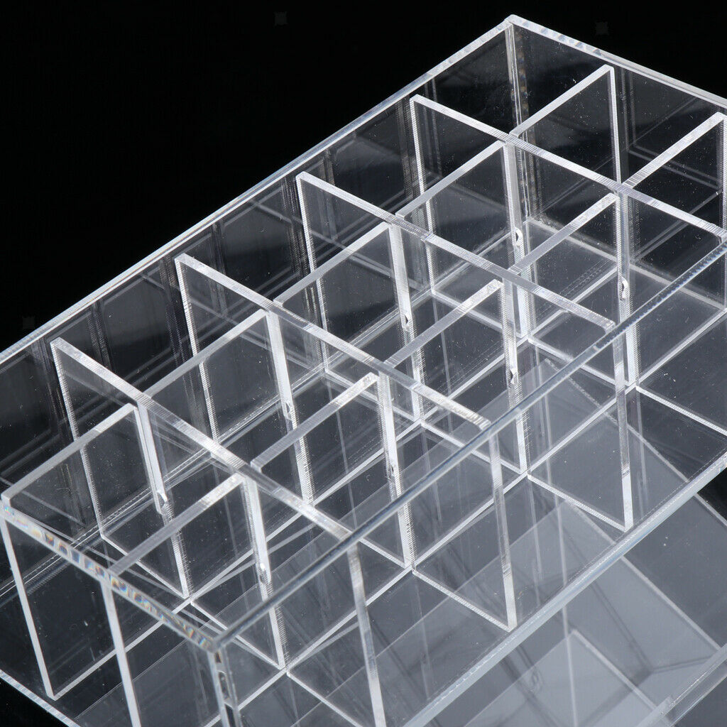Lipstick Organizer Lipgloss Lip Balm Holder Acrylic Display Stand Rack Clear