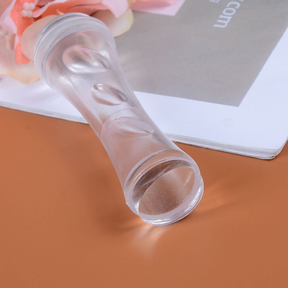 Dual end nail art stamper double head soft professional stamp clear silicon W Xz