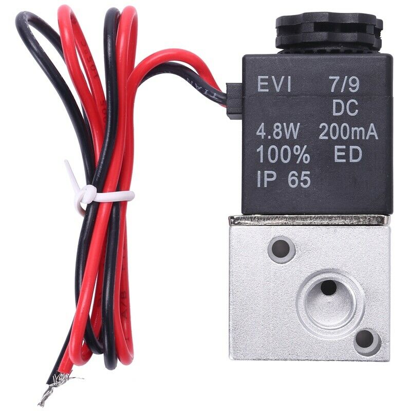 1 Pcs 3V1-06 Nc Solenoid Valve Dc 12V 3 Way 2 Position 1/8Inch Bsp Normally ClW5